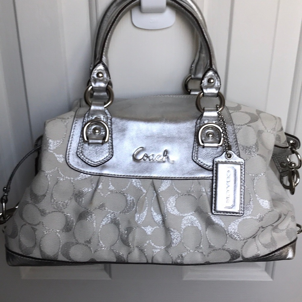 Coach Silver Handbag